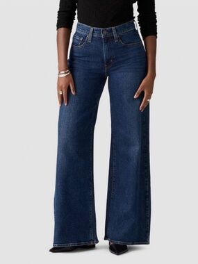 Levi’s Women’s 728 High Rise Wide Leg Jeans - Woodstock Size 34x32 NWT